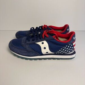 Saucony Jazz Low Pro “Stars & Stripes” in size Men’s 8. New without box.